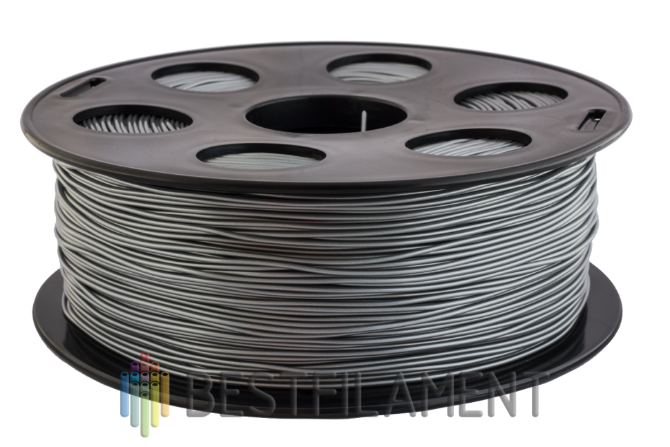 Серебристый металлик PLA пластик Bestfilament для 3D-принтеров 0.5 кг (1,75 мм)